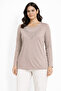 New Pattern Stone Embroidered Round Neck L Stretch Fabric Mother Combed Cotton Blouse 6670 - 2