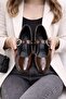 Stylish Design Buckle Elastic Classic Ballerina Shoes - 3