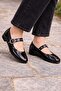 Stylish Design Buckle Elastic Classic Ballerina Shoes