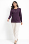 New Pattern Stone Embroidered Round Neck L Stretch Fabric Mother Combed Cotton Blouse 6670 - 3