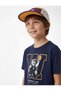 Printed Short Sleeve Crew Neck Cotton Oversize T-Shirt - 2