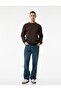 Oversized Pockets Cotton Regular Waist Loose Baggy Jean Trousers