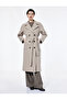 Long Sleeve Pocketed Belted Double-Breasted Long Cashmere Coat - 3