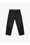 Cotton Pocketed Loose Fit Baggy Jean Trousers - 4