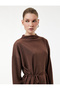Regular Fit Long Sleeve Mock Neck Belted Sweater - 2