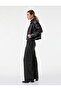 X Melis Ağazat - Belt Detailed Plaid with Pockets Palazzo Pants - 2