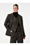 X Şahika Ercümen - Long Sleeve Sheep Wool Blend Blazer Jacket - 2