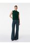 Wool Blend Crew Neck Stone Knit Sweater