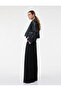 Pile Detailed Wide Leg Belted Palazzo Pants - 2