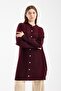 Miras wool knit cardigan - burgundy - 2
