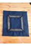 Linen Black Cocktail Napkin with Ribbon, Single