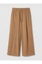 Striped Women's Pleated Trousers with Elastic Waist - 6