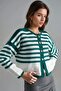 My Fashion Buttoned Striped Knitwear Cardigan - 2