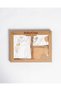 Unisex Baby Cotton Ecru Mustard 5-Piece Hospital Discharge Set - with Hat, Bib, and Gloves - 2