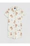 Timeless Clothing & Timeless Choices Shirt Roba Collar Printed Girls' Shorts Pajama Set
