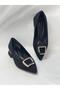 Ll2725 Satin Material Imported Stone Special Buckle Galvanized Special Pad Inside the Heel Heel Shoes Black - 2