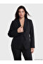 Soulife Black Petite Double-Breasted Collar Women's Blazer Jacket - 2