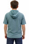 Boy's Green Color T-Shirt with Monkey Pattern and Hooded Design - 4