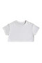 White Relaxed Fit Crop Top for Women – Essential Basic Tee - 3