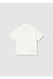 Baby Boy Polo Collar Short Sleeve T-Shirt Cream 01109 - 2