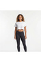 White Relaxed Fit Crop Top for Women – Essential Basic Tee - 2