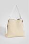 Large Size Shopper Bag with Soft Wicker Interior, Leather Fasteners and Zippered Interior Compartment - 2