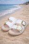 Women's Double Buckle Eva Orthopedic Sole Sea, Beach, Pool Slippers - 2