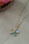 100% Steel Necklace - Flower Motif Chain, Tarnish-Resistant Stainless Steel Necklace, Daily Use - 42+5cm - 2