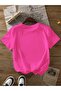 Women's Pocket Zipper Bear Printed Oversize T-Shirt - 2