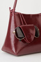 Women's Defne Claret Red Glasses Holder Gift Snap Closure Handbag and Shoulder Bag