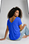2 Pieces Front and Back V-Neck Basic T-Shirts - 8