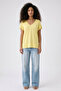 Front and Back V-Neck Basic Viscose Blend T-Shirt - 2