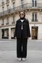 Massimo Kupra Fabric Buttoned Shirt Palazzo Trousers Set/Black - 4