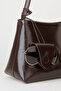 Women's Defne Brown Glasses Holder Gift Snap Closure Handbag and Shoulder Bag - 2