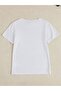 Women's V-Neck Heart Printed T-Shirt Oversize Loose Fit - 6