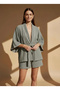 Waffle Woven Kimono & Shorts Set - 8