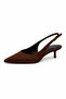 Marcela Women's Heeled Suede Shoes Brown - 3