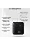 F15-2 Wireless Receiver Condenser Lavalier Microphone Noise Cancelling LED Lights Metal Type C - 6