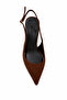 Marcela Women's Heeled Suede Shoes Brown - 4