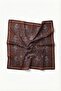 Viscose Velora Scarf Four Seasons Baroque Floral Pattern Light Brown 90X90 - 5
