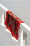 Viscose Velora Scarf Four Seasons Baroque Floral Pattern Flag Red 90X90 - 4