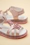 Şirinbebe Orthopedic Girls' Sandals with Pink Butterfly Detail - 2