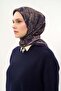 Viscose Velora Scarf Four Seasons Etro Pattern Purple 90X90 - 3