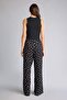 Wide Leg Polka Dot High Waist Viscose Trousers H1722Ax26Sm - 5