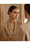 Gold-coloured oversized ZA earrings - 3