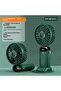 Mini Handheld Fan USB Charging Smart Digital Display Desktop Foldable Silent - 2