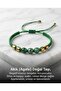Agate Natural Stone Bracelet Unisex Drawstring Adjustable Handmade Luck and Energy Bracelet