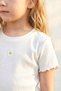 Girl's Top and Bottom Set Summer Balloon Skirt with Daisy Detail in Brown - 3