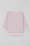 Baby Girl Pajama Set with Shoulder Patches, Self-Patterned, 4 Months-1 Year, Pink - 4