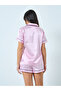 Pack of 3 - Striped Buttoned Shirt, Shorts and Pyjama Set - 6